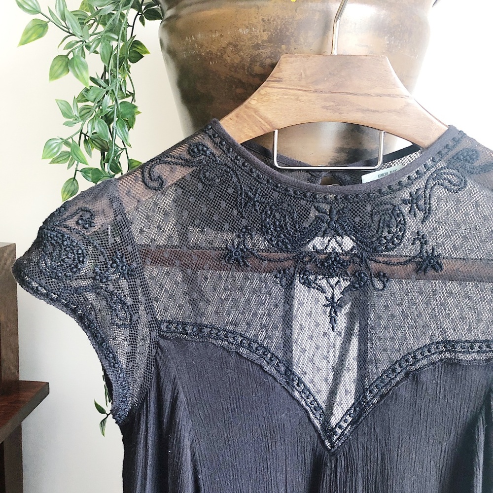 KIMCHI BLUE URBAN OUTFITTERS LACE FLOWY DRESS - Picture 5 of 6